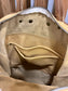 Large Pale Mustard Periwinkle Backpack - Double Zip