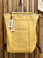 Large Pale Mustard Periwinkle Backpack - Double Zip