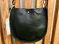 Leather Scoop Purse - Black