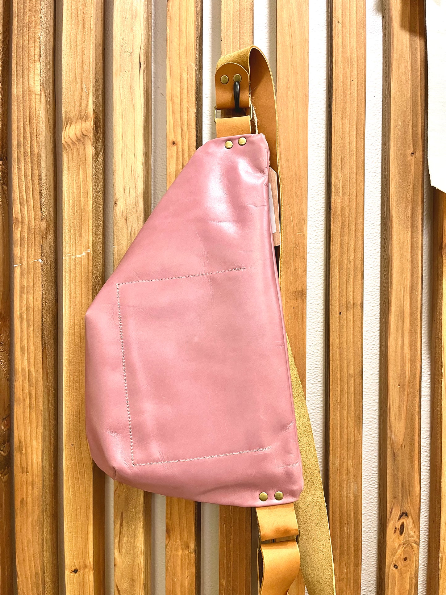 Lilac Leather Crossbody