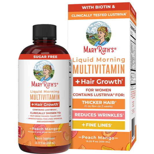 Liquid Morning Multivitamin + Hair Growth 15.22 oz