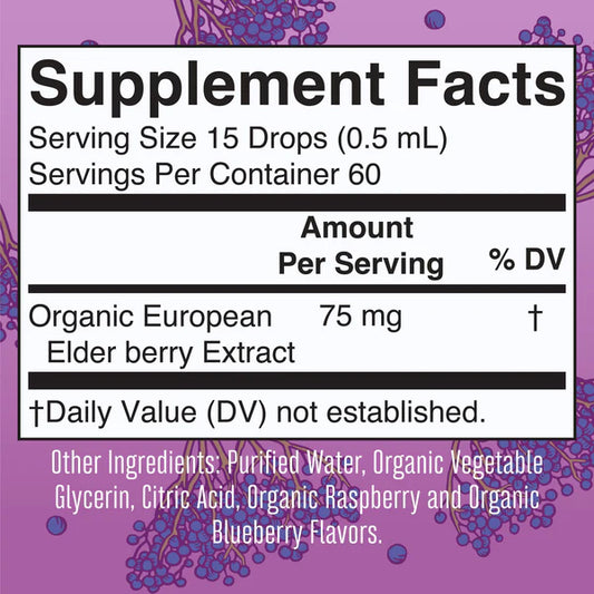 Organic Kids Elderberry Liquid Drops