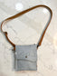 Small Leather Snap Purse - Sky Blue