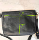 Leather “Messenger” Purse - Black