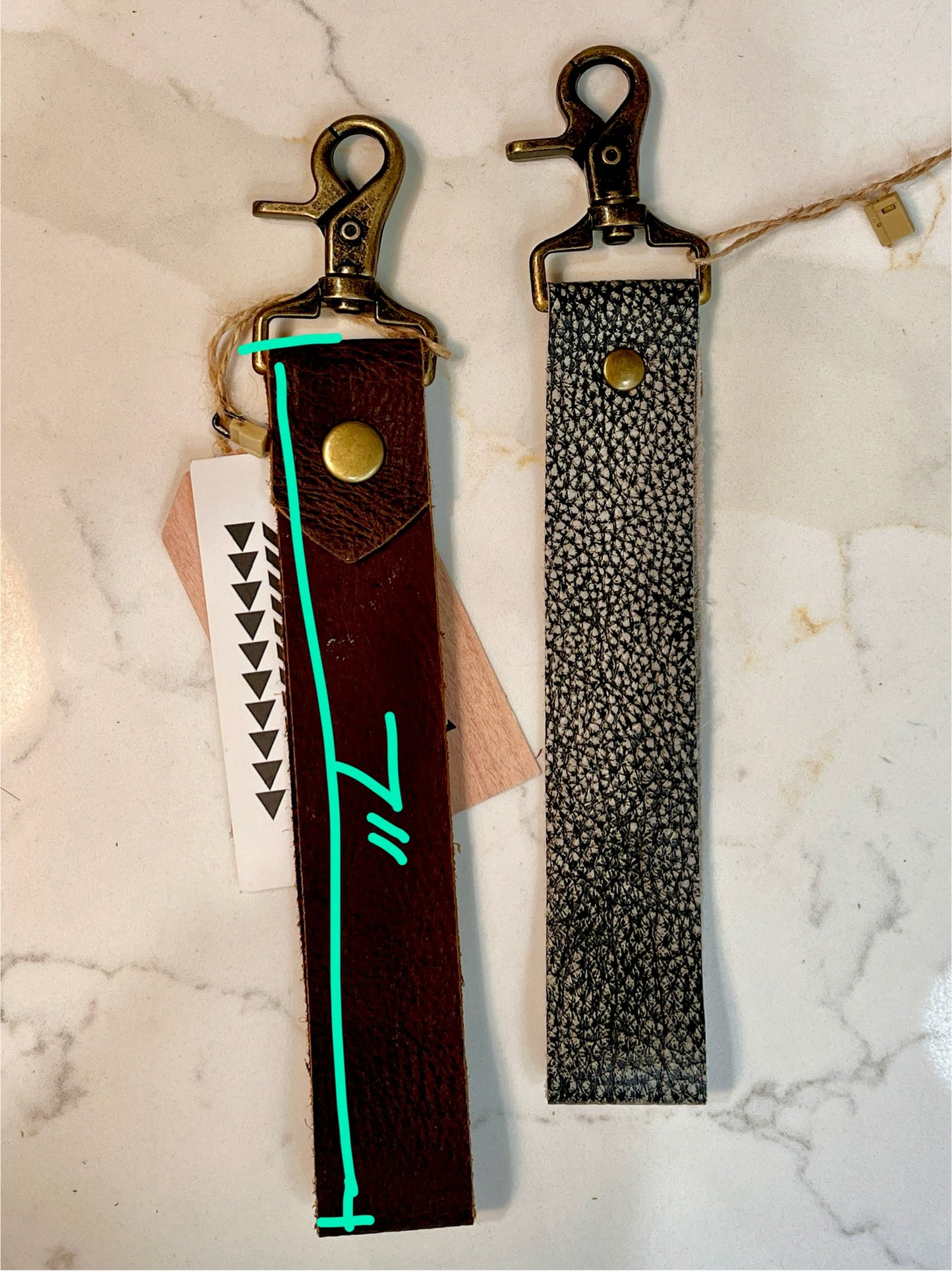 Leather Keychains - Handmade