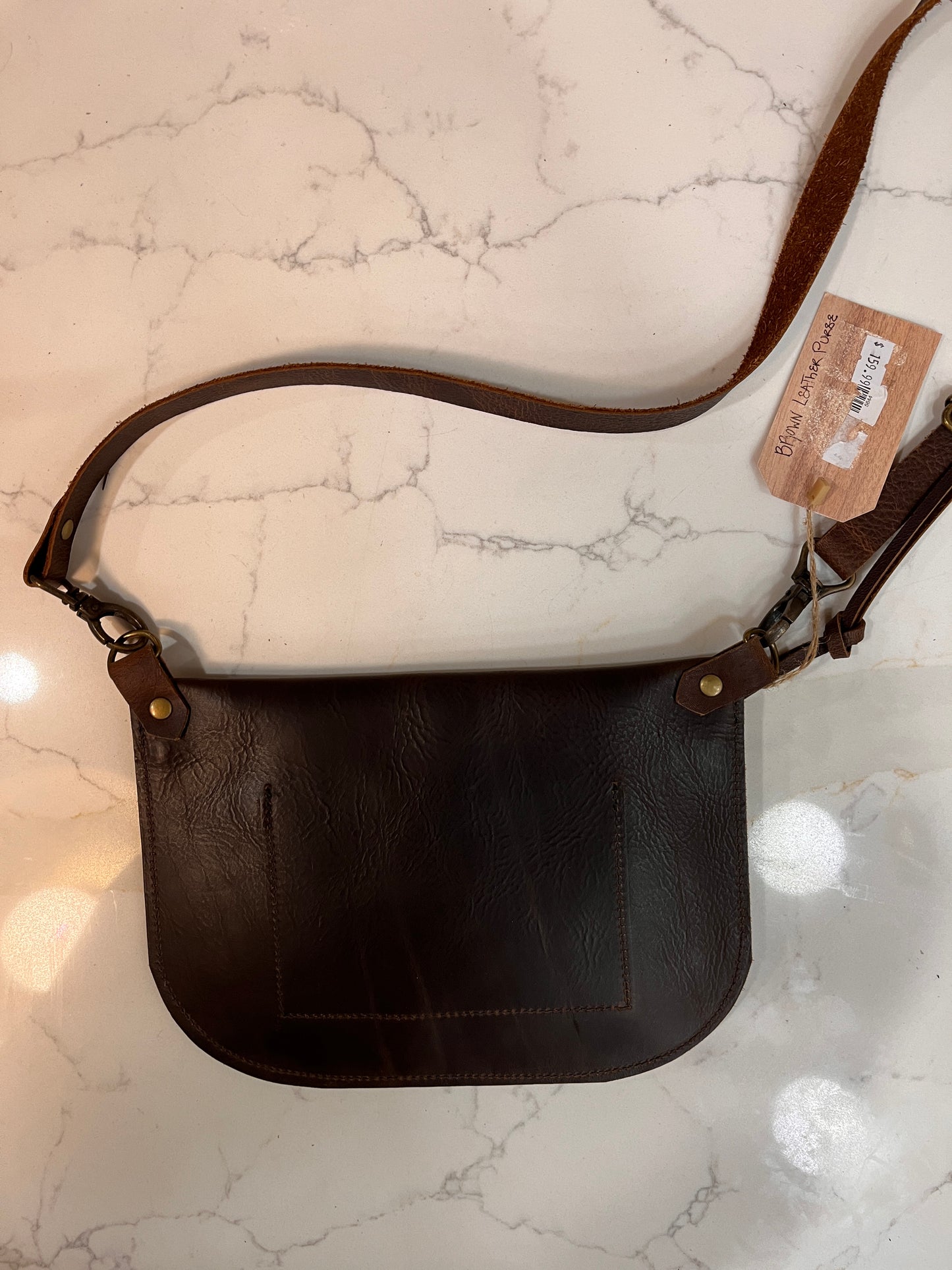 Rustic Leather Purse - Small