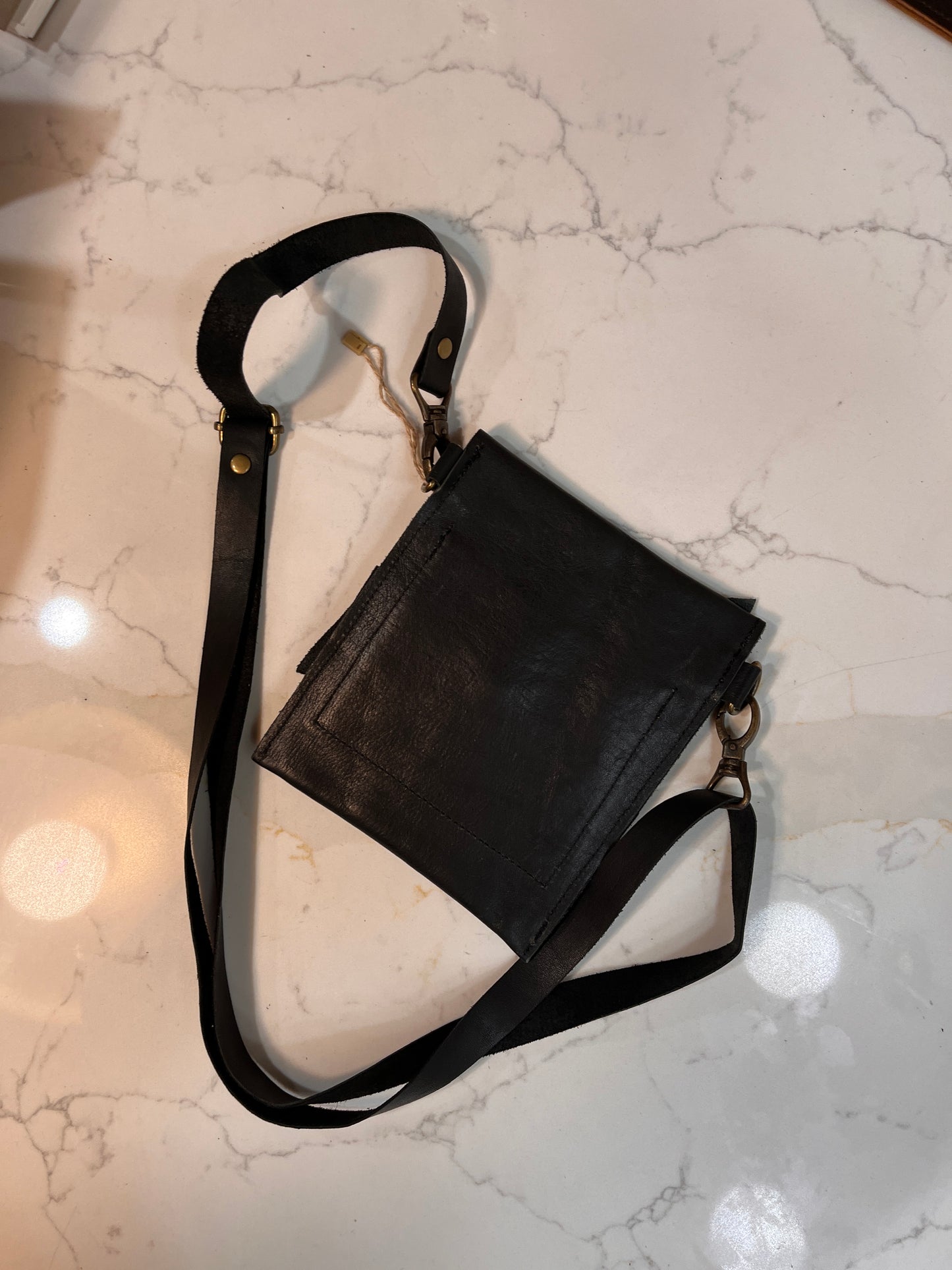 Small Black Leather Purse