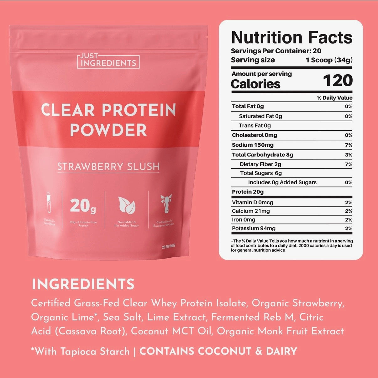 Just Ingredients Clear Protein Powder