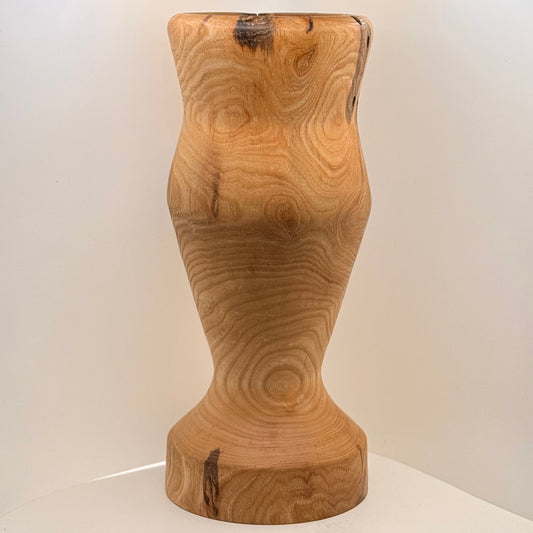 Locally Made 10”x4” Wooden Vase