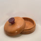 Locally Made Cherry & Purple Heart Wood Bowl w/ Lid