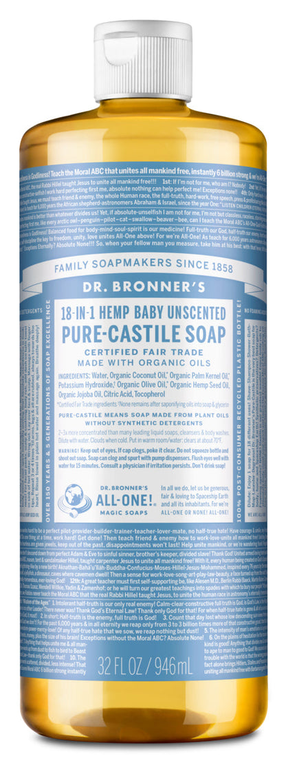 Dr Bronner's 18 in 1 Castile Soap