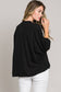 Elbow sleeve oversize cocoon knit top