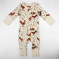 Organic Cotton Baby Pajamas 2-Way Zip Front Zipper Sleeper, Wheaton