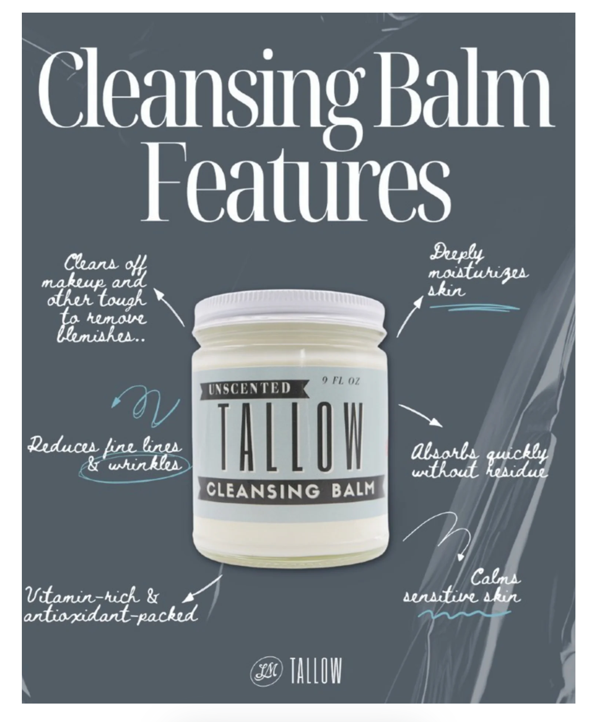 All-Natural Cleansing & Moisturizing Balm 2oz