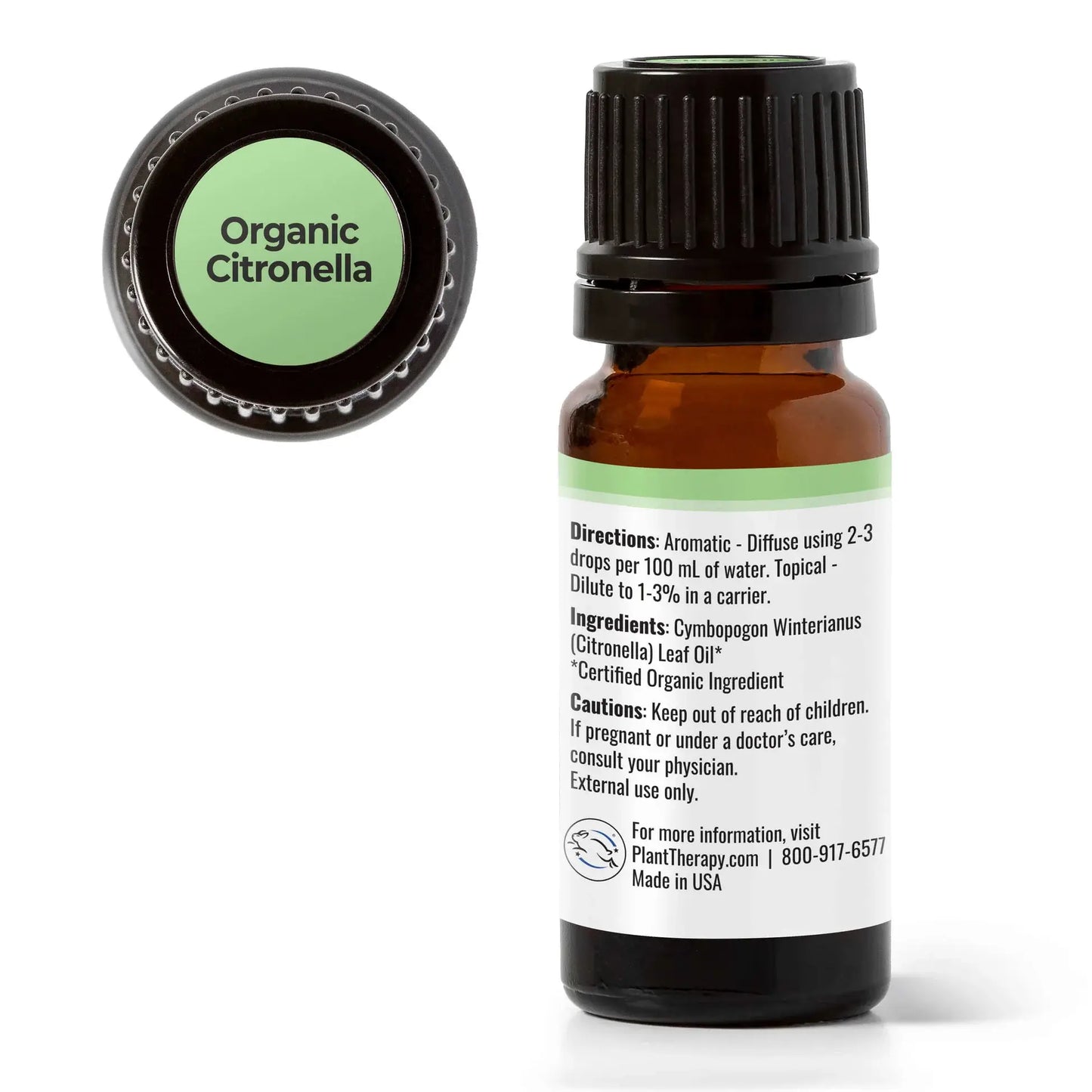 Organic Citronella Essential Oil 10 mL