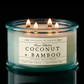 Coconut + Bamboo Scented Candle
