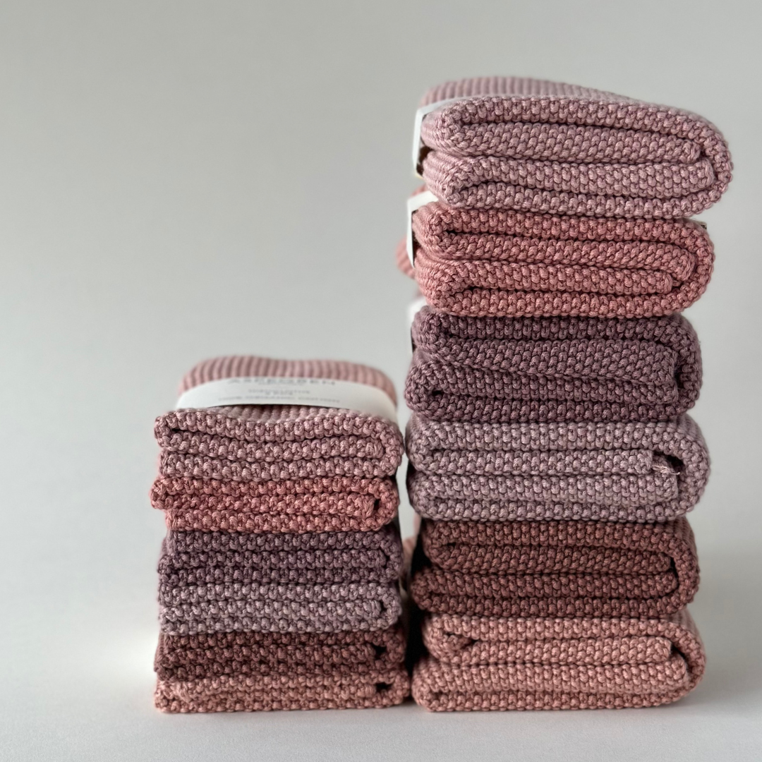 Dishcloths - Knitted - Solid - Clay