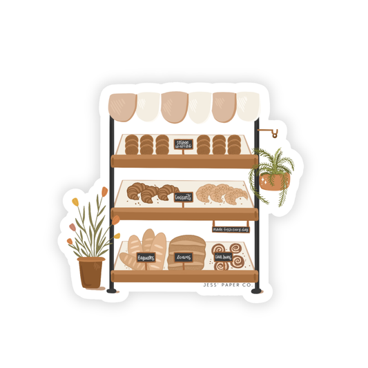 Bakery Cart Sticker