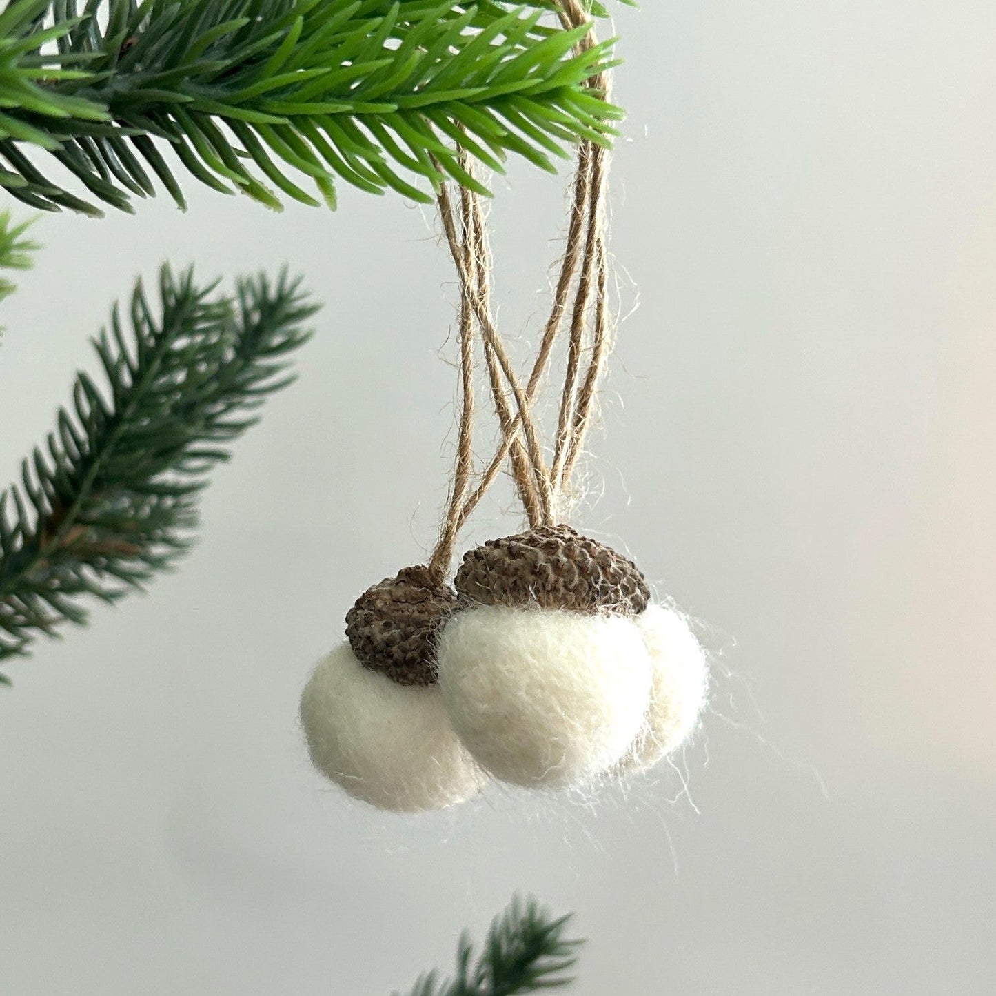 Felt Acorn Christmas Ornaments | Eco-Friendly Holiday Decor