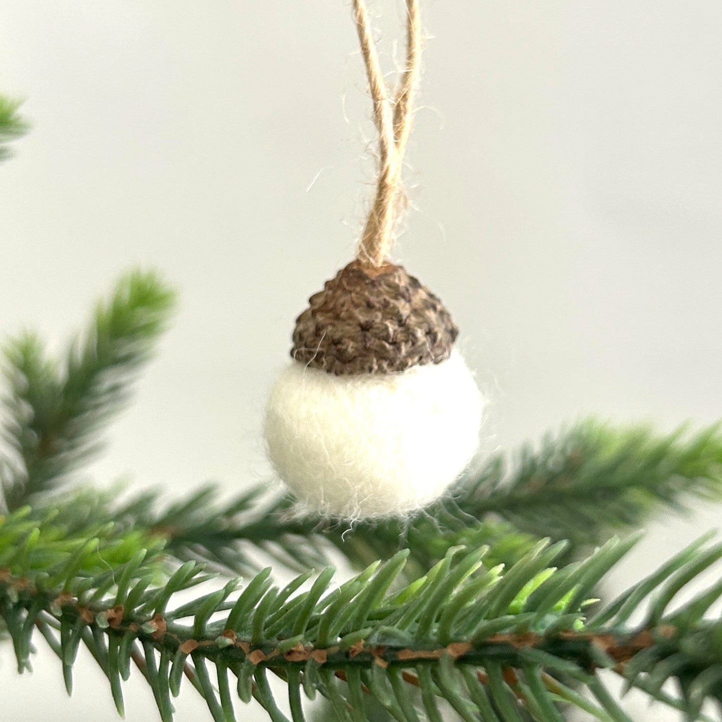 Felt Acorn Christmas Ornaments | Eco-Friendly Holiday Decor