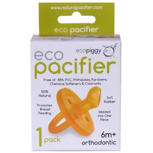 Natural Rubber Pacifier - Orthodontic Ecopacifier