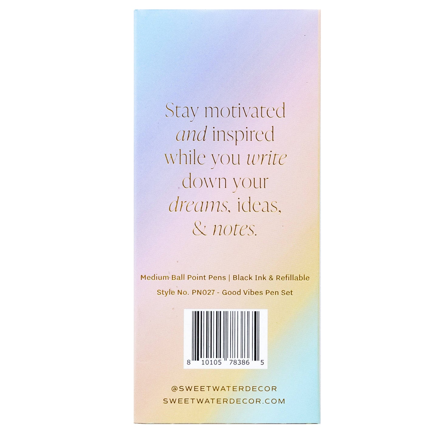 Good Vibes Metal Pen Set - Home Decor & Gifts