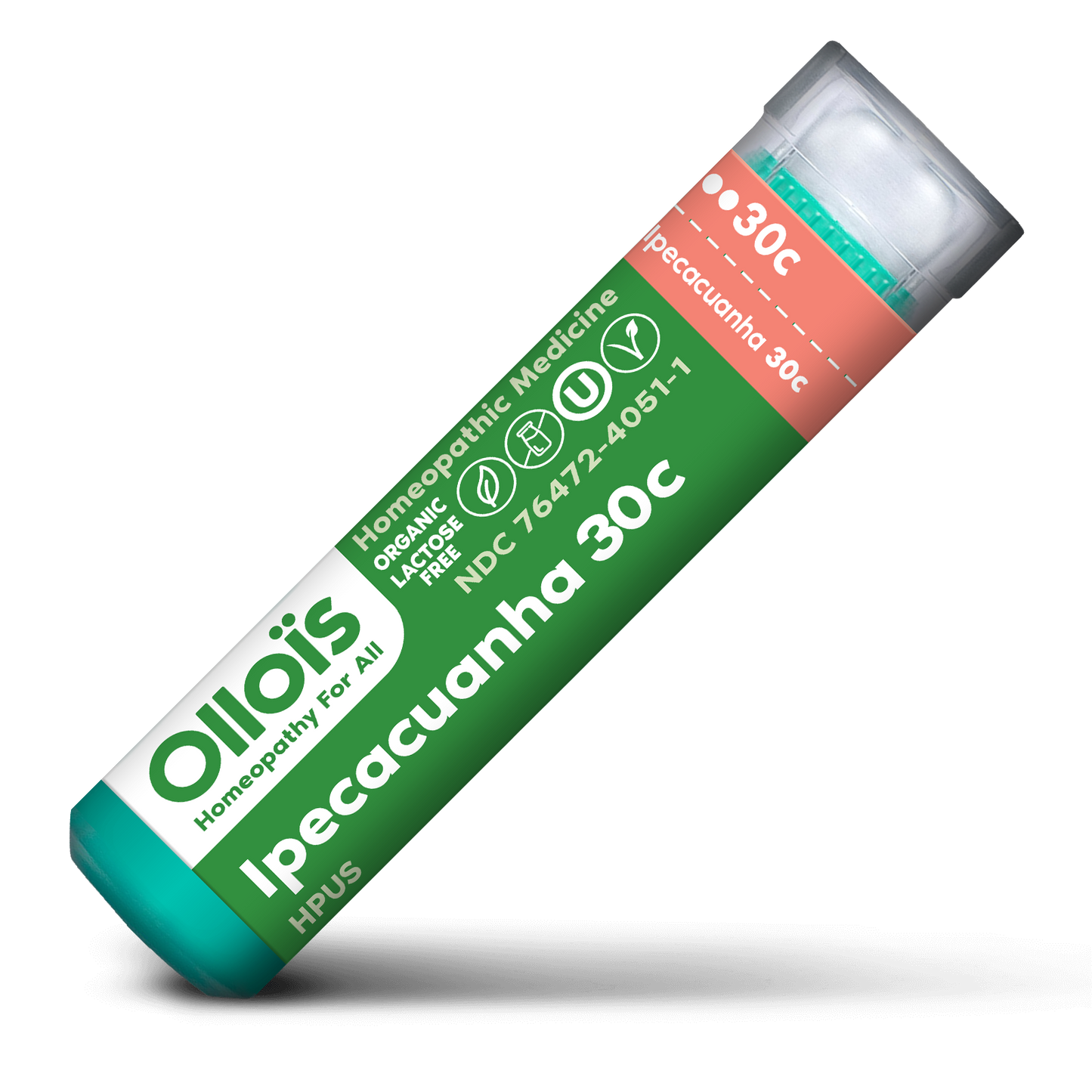 Olloïs Ipecacuanha 30c Organic & Lactose-Free Pellets, 80ct