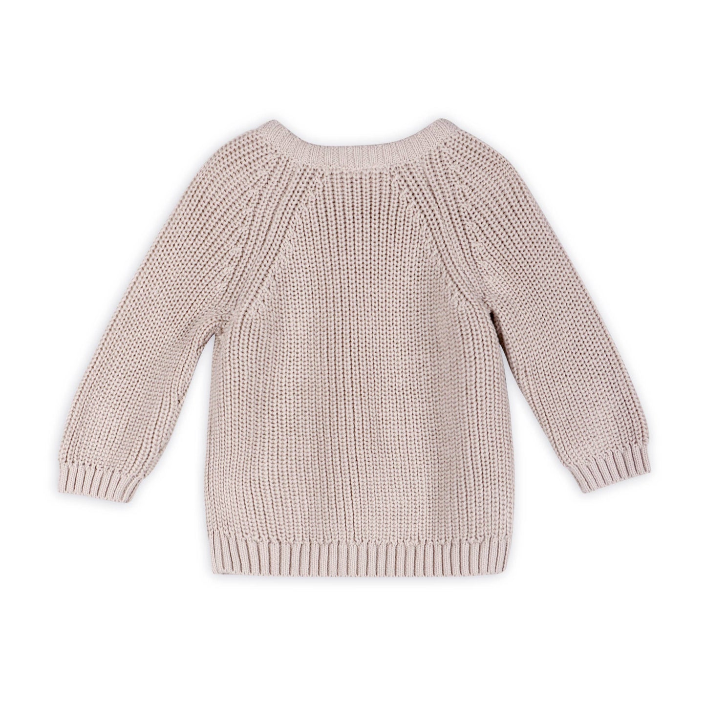 Classic Chunky Knit Baby Pullover Sweater (Organic Cotton)
