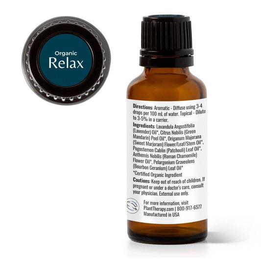 Organic Relax Essential Oil Blend 30 mL