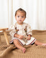 Ravello Embroidered Baby Dress & Bloomer (Linen Blend)