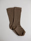 The Ribbed Socks: Walnut