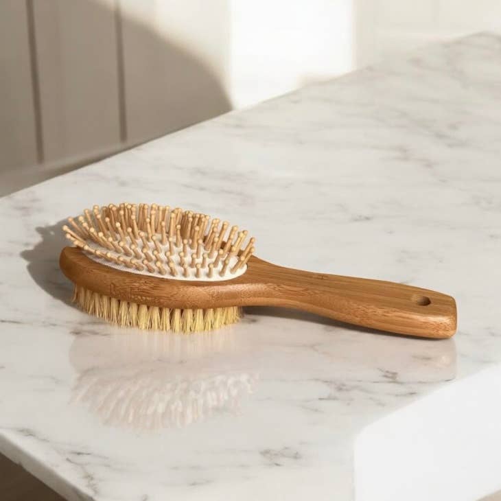 Bamboo Two Sided Hairbrush | Haircare Bestseller