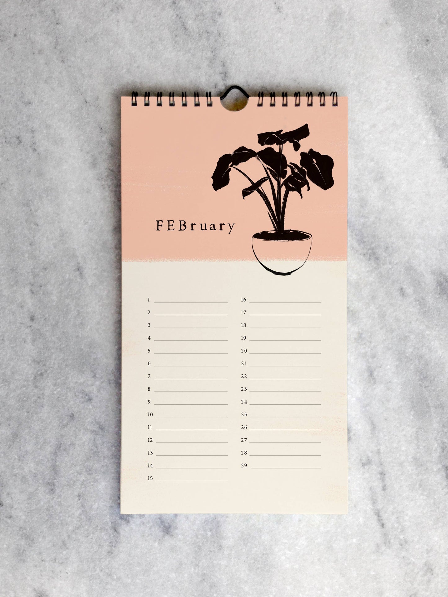 House Plants Celebration Calendar | Perpetual Calendar