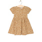 Girl Spring & Summer Short Sleeve Twirl Dress- Golden Garden