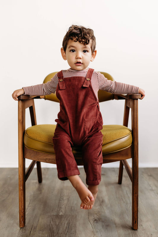 Corduroy Overall: Rust