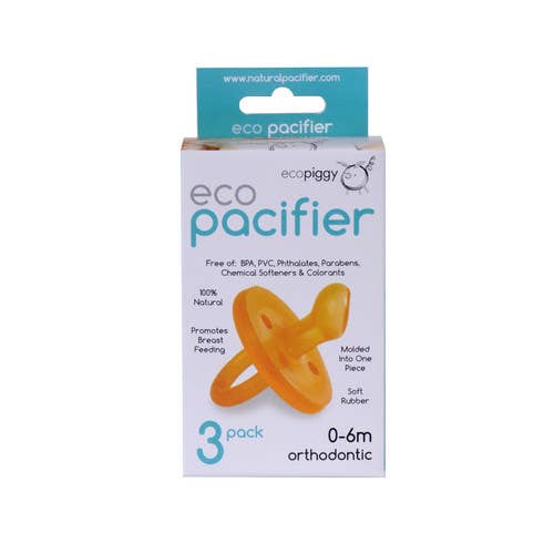 Natural Rubber Pacifier - Orthodontic Ecopacifier