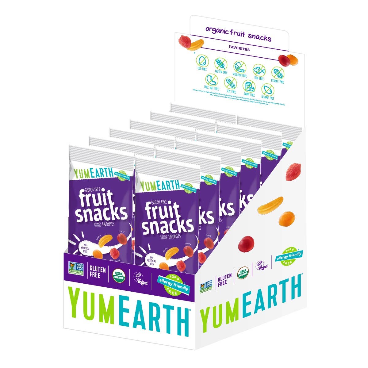YumEarth Organic Fruit Snacks 2oz, 12ct