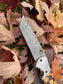 Damascus Steel Eagle Engraved Checkered Pocket Knife TK-041