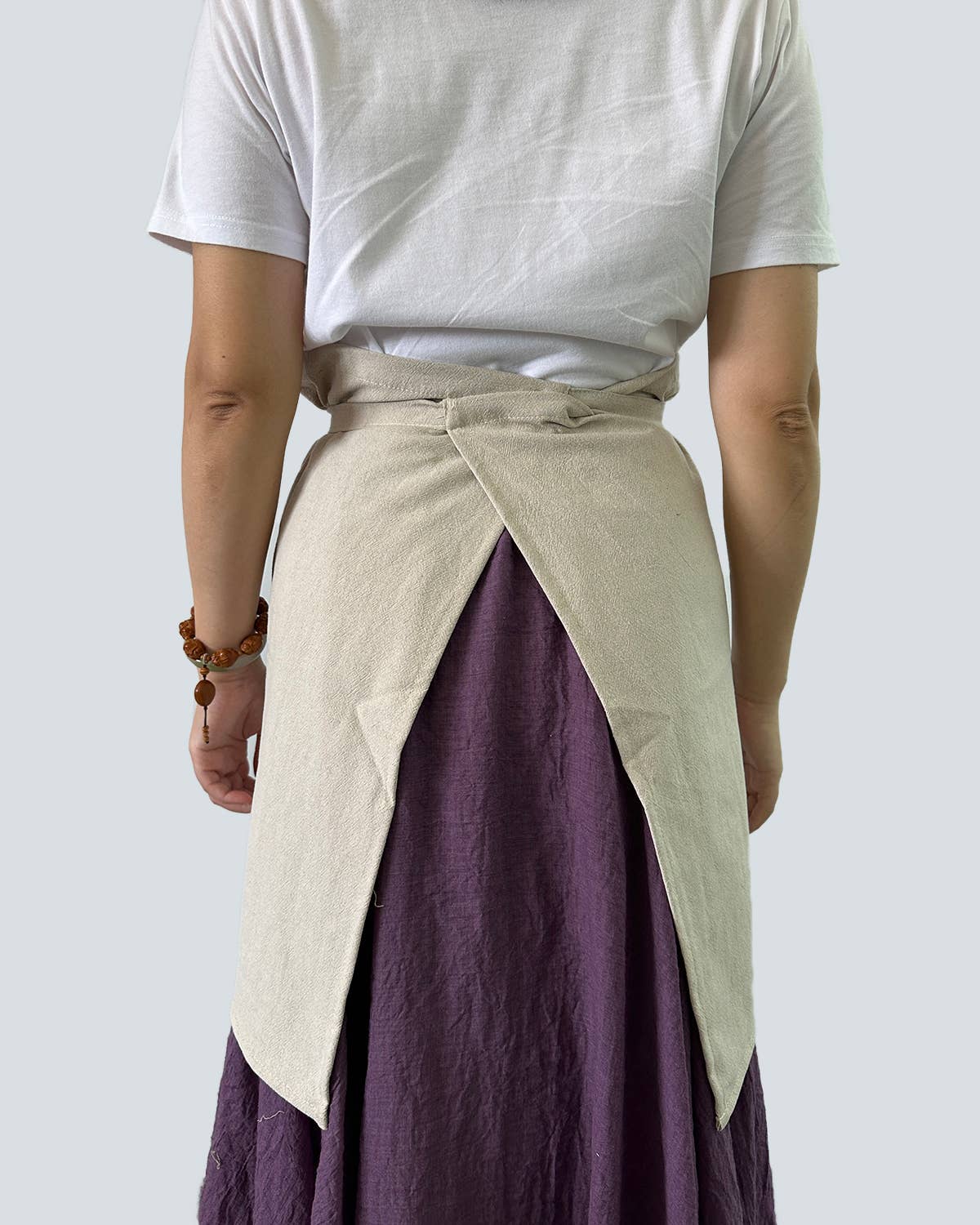 Linen Half Apron with Pockets
