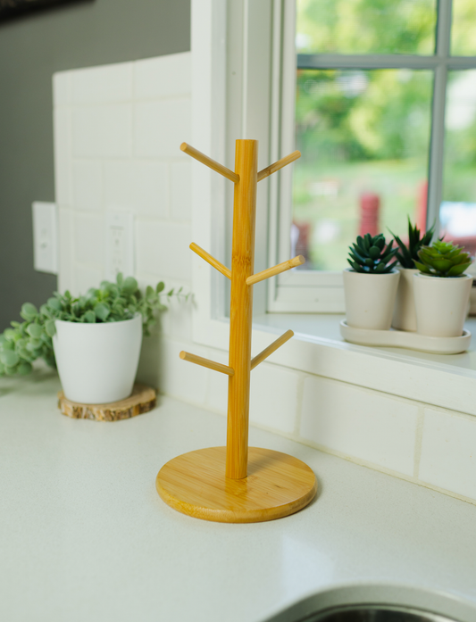 Bamboo Coffee Cup Tree Holder | Fall Bestseller