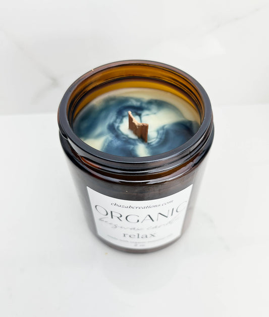 100% Organic Beeswax Candle and Essential oils