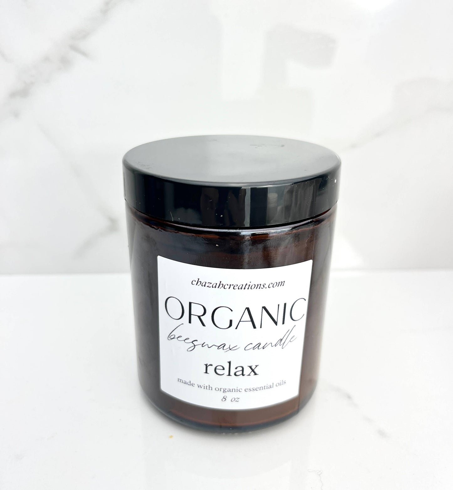 100% Organic Beeswax Candle and Essential oils