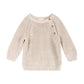 Classic Chunky Knit Baby Pullover Sweater (Organic Cotton)