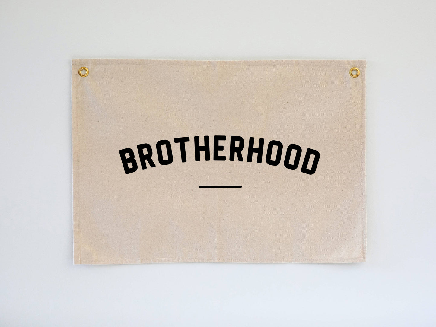 Brotherhood Modern Canvas Banner • Brotherhood Wall Flag