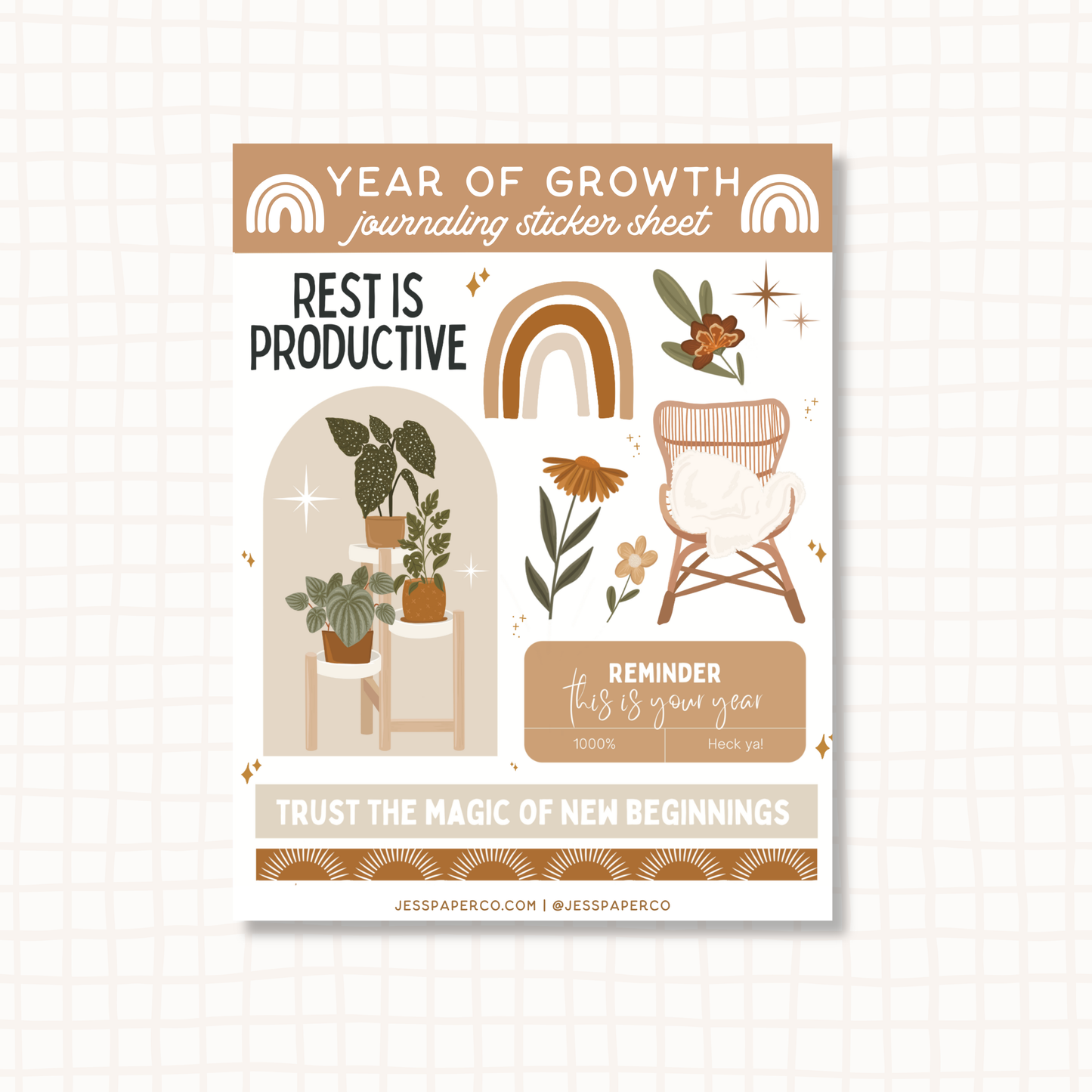 Year of Growth Sticker Sheet