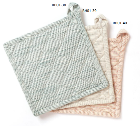 Potholder - Trivet - Slub Chambray Rust