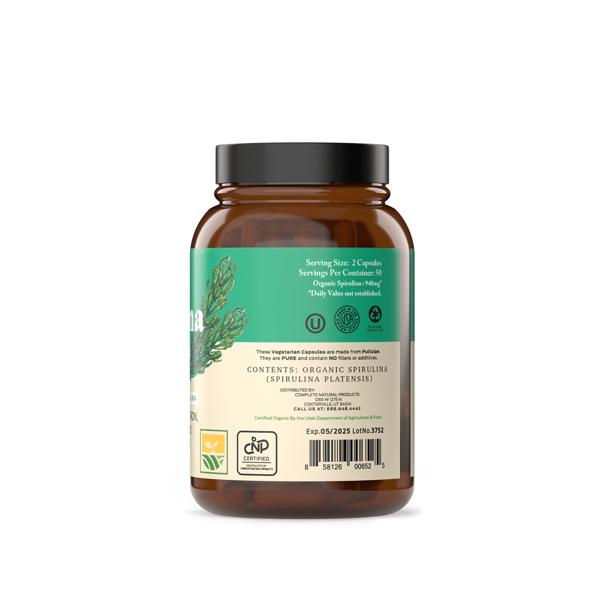 Organic Spirulina Capsules