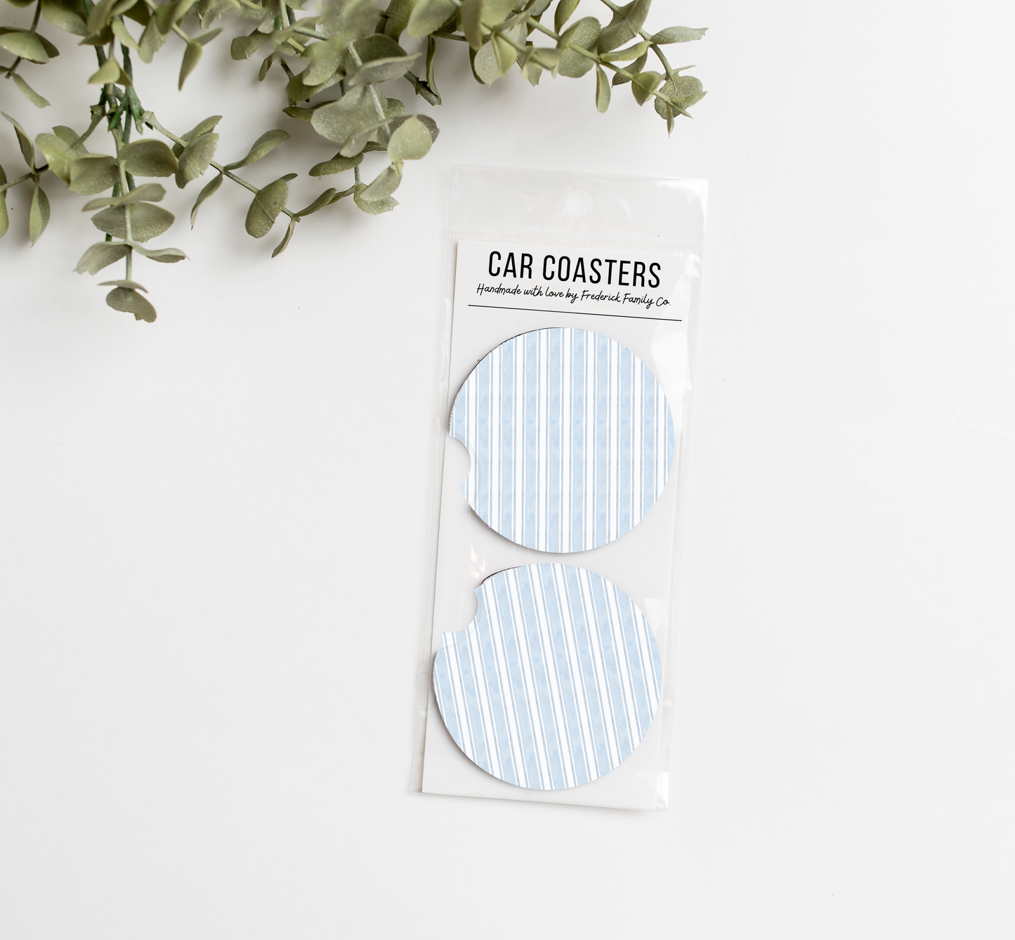 Car Coasters Set of 2 – Absorbent Neoprene Cup Holder Coasters for Cars, Trucks & SUVs, Stylish Drink Accessories
