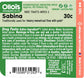 Olloïs Sabina 30c Organic & Lactose-Free Pellets, 80ct