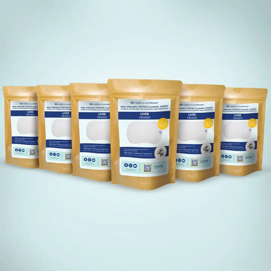 100% Organic Cotton Flannel Insert Case For Castor Oil